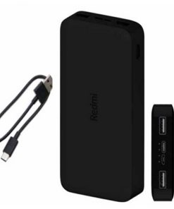 پاوربانک شیائومی مدل Redmi ظرفیت 20000 میلی آمپرساعت به همراه کابل تبدیل micro